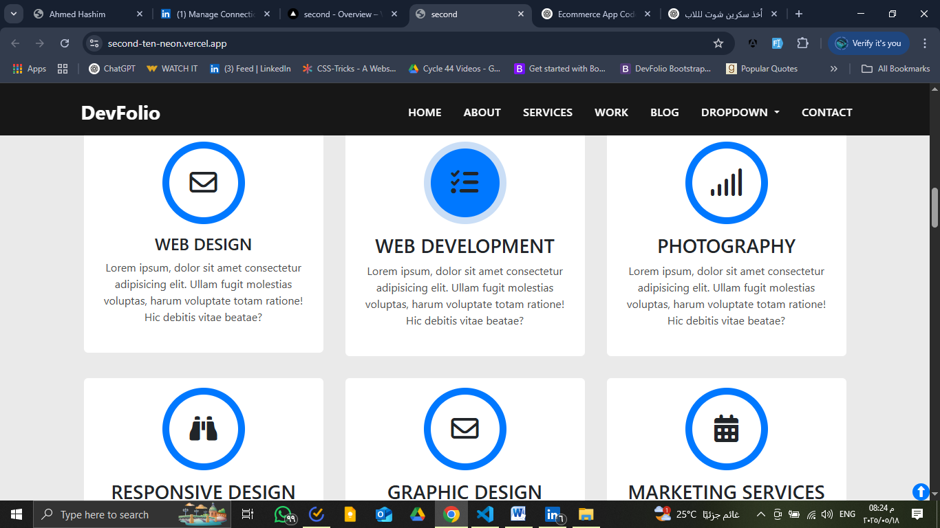 DevFolio Portfolio Screenshot